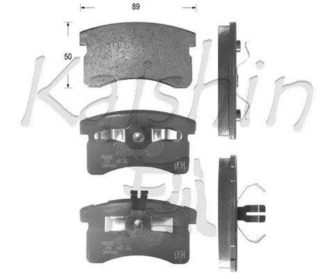 Kaishin FK0015 Тормозные колодки дисковые, комплект FK0015: Отличная цена - Купить в Польше на 2407.PL!