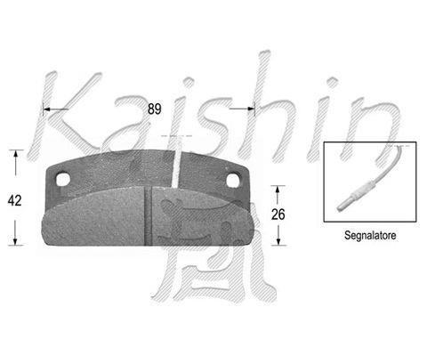Kaishin FK10052 Тормозные колодки дисковые, комплект FK10052: Отличная цена - Купить в Польше на 2407.PL!