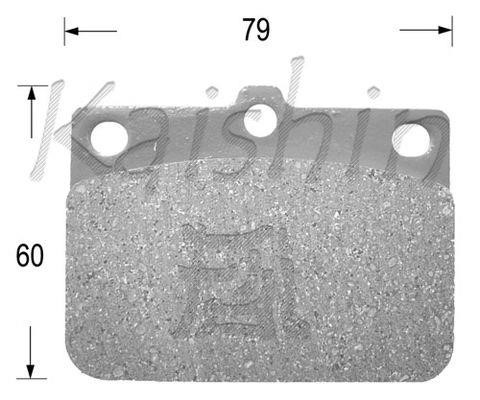 Kaishin FK6000 Тормозные колодки дисковые, комплект FK6000: Отличная цена - Купить в Польше на 2407.PL!