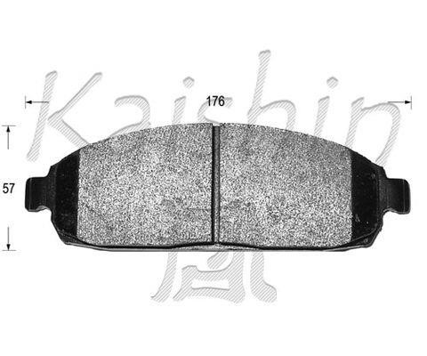 Kaishin FK10120 Front disc brake pads, set FK10120: Buy near me in Poland at 2407.PL - Good price!