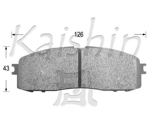 Kaishin FK2062 Тормозные колодки дисковые, комплект FK2062: Отличная цена - Купить в Польше на 2407.PL!