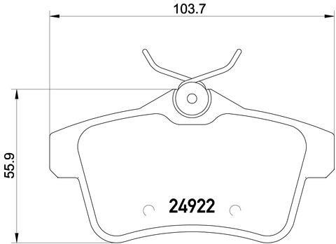 Kaishin FK20070 Гальмівні колодки, комплект FK20070: Приваблива ціна - Купити у Польщі на 2407.PL!