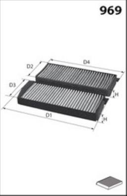 Misfat HB360 Filter, interior air HB360: Buy near me in Poland at 2407.PL - Good price!