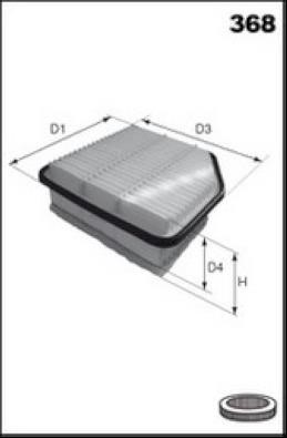 Misfat P683 Air filter P683: Buy near me in Poland at 2407.PL - Good price!