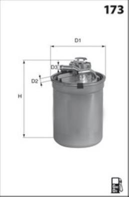 Misfat M654 Fuel filter M654: Buy near me in Poland at 2407.PL - Good price!