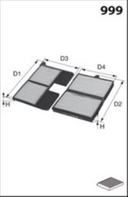 Misfat HB331 Filter, interior air HB331: Buy near me at 2407.PL in Poland at an Affordable price!