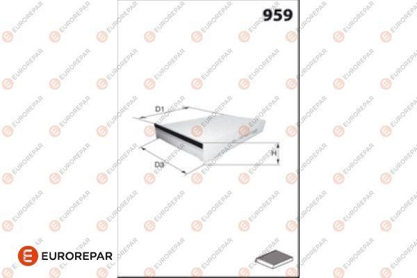 Eurorepar 1686256680 Filtr kabinowy 1686256680: Dobra cena w Polsce na 2407.PL - Kup Teraz!