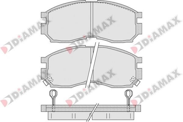 Diamax N09291 Brake Pad Set, disc brake N09291: Buy near me in Poland at 2407.PL - Good price!