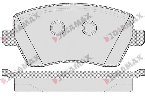 Diamax N09015 Тормозные колодки дисковые, комплект N09015: Отличная цена - Купить в Польше на 2407.PL!