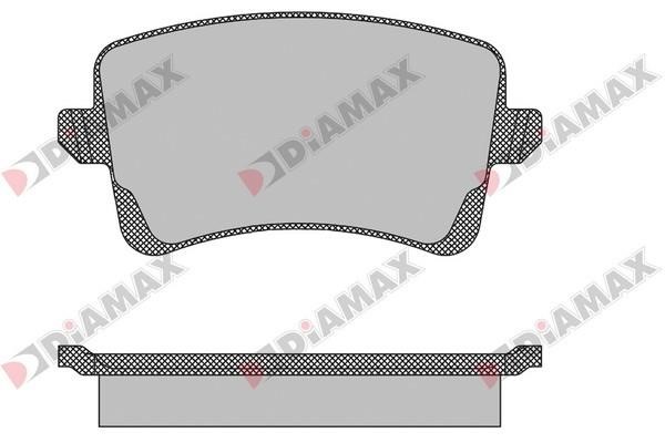 Diamax N09141 Klocki hamulcowe, zestaw N09141: Atrakcyjna cena w Polsce na 2407.PL - Zamów teraz!