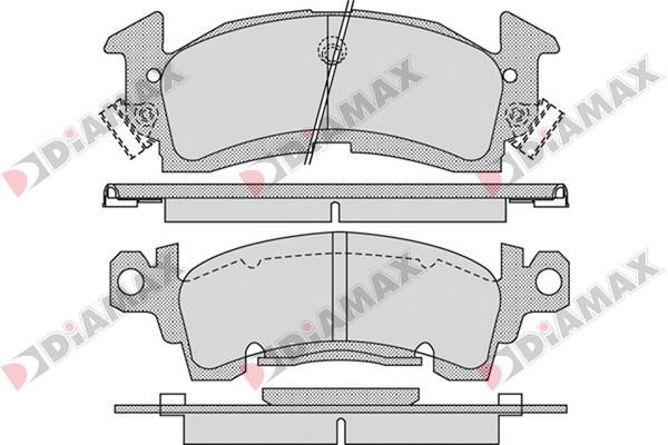 Diamax N09298 Brake Pad Set, disc brake N09298: Buy near me in Poland at 2407.PL - Good price!