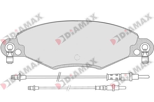 Diamax N09033 Brake Pad Set, disc brake N09033: Buy near me in Poland at 2407.PL - Good price!