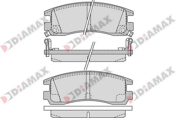 Diamax N09297 Brake Pad Set, disc brake N09297: Buy near me in Poland at 2407.PL - Good price!