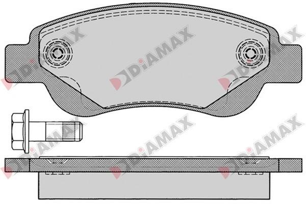 Diamax N09107 Тормозные колодки дисковые, комплект N09107: Отличная цена - Купить в Польше на 2407.PL!