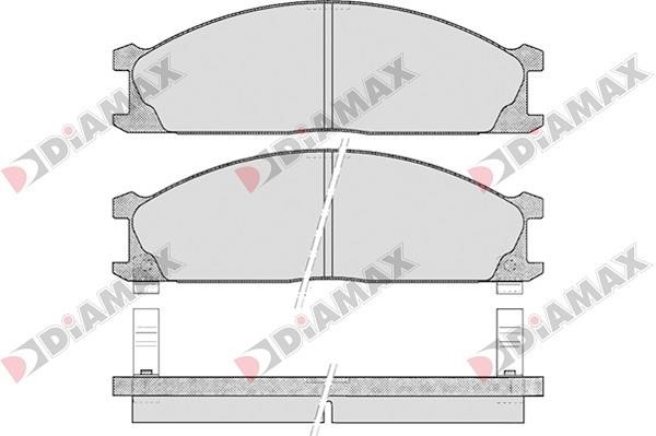Diamax N09050 Brake Pad Set, disc brake N09050: Buy near me in Poland at 2407.PL - Good price!