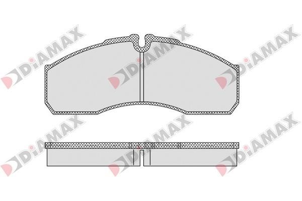 Diamax N09328 Brake Pad Set, disc brake N09328: Buy near me in Poland at 2407.PL - Good price!