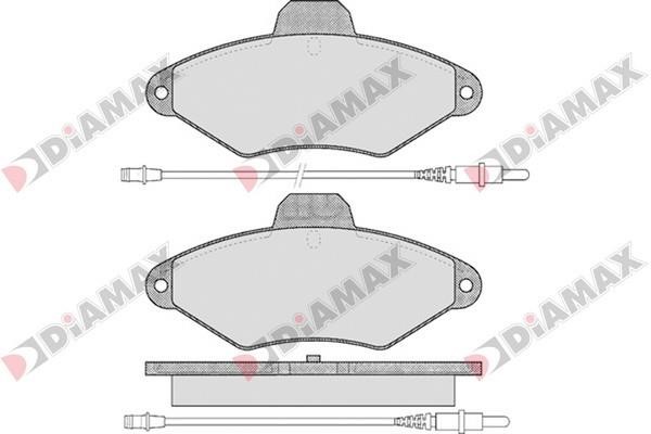 Diamax N09109 Brake Pad Set, disc brake N09109: Buy near me in Poland at 2407.PL - Good price!
