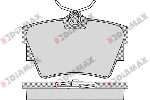 Diamax N09043 Тормозные колодки дисковые, комплект N09043: Отличная цена - Купить в Польше на 2407.PL!