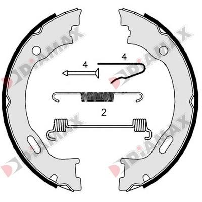Diamax N01332 Feststellbremsbacken N01332: Kaufen Sie zu einem guten Preis in Polen bei 2407.PL!