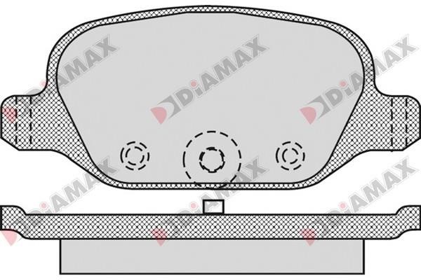 Diamax N09388 Brake Pad Set, disc brake N09388: Buy near me in Poland at 2407.PL - Good price!