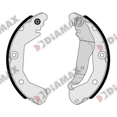 Diamax N01389 Колодки гальмівні барабанні, комплект N01389: Приваблива ціна - Купити у Польщі на 2407.PL!