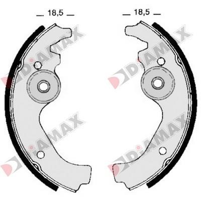 Diamax N01142 Колодки тормозные барабанные, комплект N01142: Отличная цена - Купить в Польше на 2407.PL!