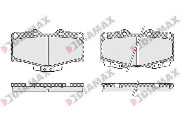 Diamax N09635 Brake Pad Set, disc brake N09635: Buy near me in Poland at 2407.PL - Good price!