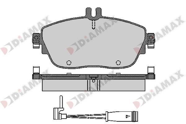 Diamax N09671A Гальмівні колодки, комплект N09671A: Приваблива ціна - Купити у Польщі на 2407.PL!