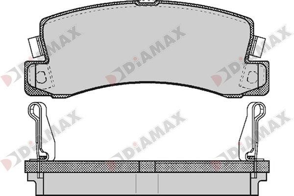 Diamax N09738 Тормозные колодки дисковые, комплект N09738: Отличная цена - Купить в Польше на 2407.PL!
