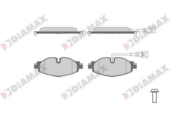 Diamax N09716 Brake Pad Set, disc brake N09716: Buy near me in Poland at 2407.PL - Good price!