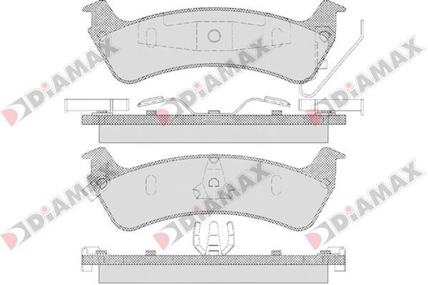 Diamax N09647 Brake Pad Set, disc brake N09647: Buy near me at 2407.PL in Poland at an Affordable price!