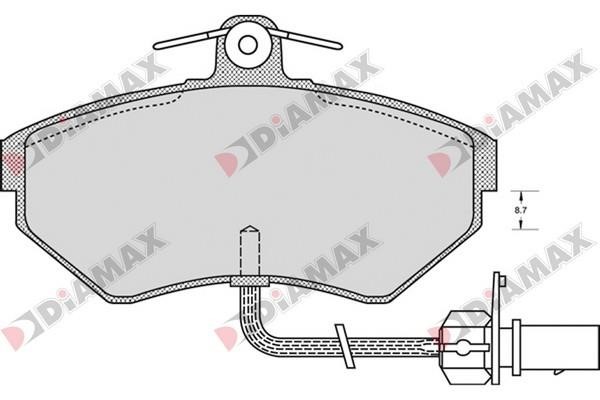 Diamax N09547 Brake Pad Set, disc brake N09547: Buy near me in Poland at 2407.PL - Good price!