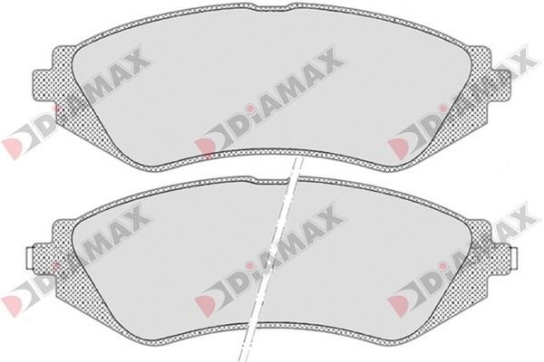 Diamax N09692 Тормозные колодки дисковые, комплект N09692: Отличная цена - Купить в Польше на 2407.PL!