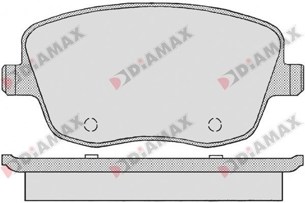 Diamax N09554 Гальмівні колодки, комплект N09554: Приваблива ціна - Купити у Польщі на 2407.PL!