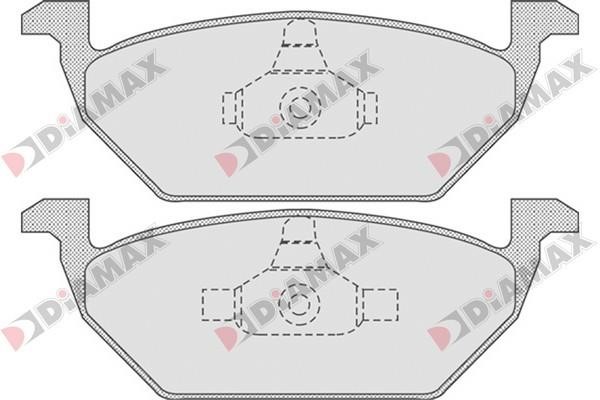 Diamax N09557 Brake Pad Set, disc brake N09557: Buy near me in Poland at 2407.PL - Good price!