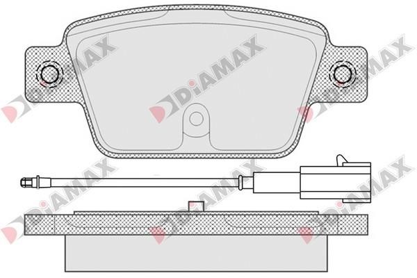 Diamax N09538 Тормозные колодки дисковые, комплект N09538: Отличная цена - Купить в Польше на 2407.PL!