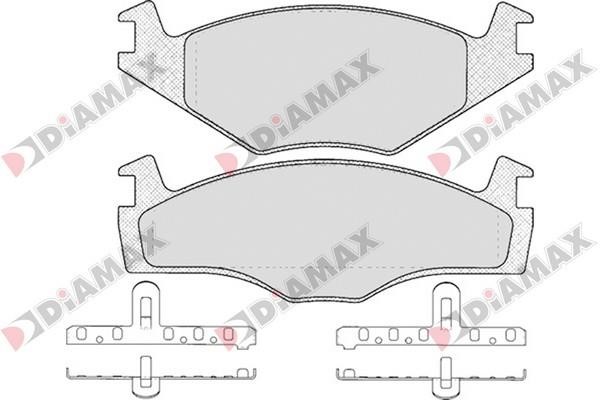 Diamax N09565 Тормозные колодки дисковые, комплект N09565: Отличная цена - Купить в Польше на 2407.PL!