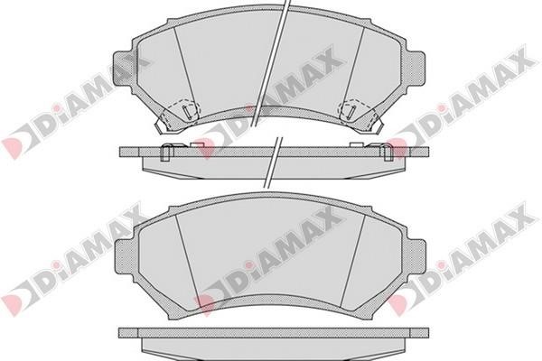 Diamax N09305 Brake Pad Set, disc brake N09305: Buy near me in Poland at 2407.PL - Good price!