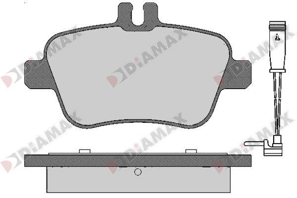 Diamax N09672A Тормозные колодки дисковые, комплект N09672A: Отличная цена - Купить в Польше на 2407.PL!