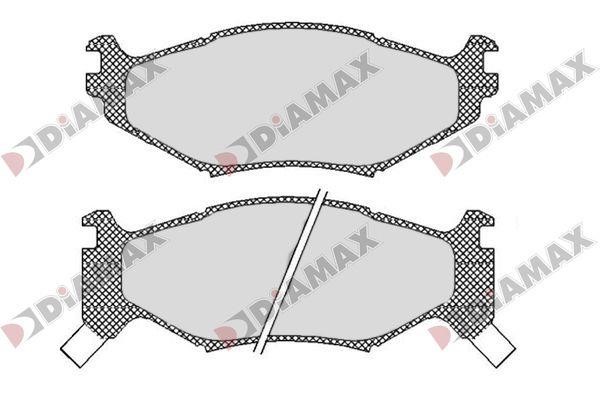Diamax N09800 Тормозные колодки дисковые, комплект N09800: Отличная цена - Купить в Польше на 2407.PL!