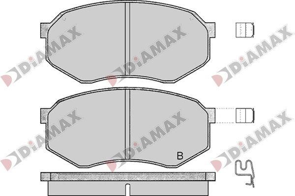 Diamax N09765 Тормозные колодки дисковые, комплект N09765: Отличная цена - Купить в Польше на 2407.PL!