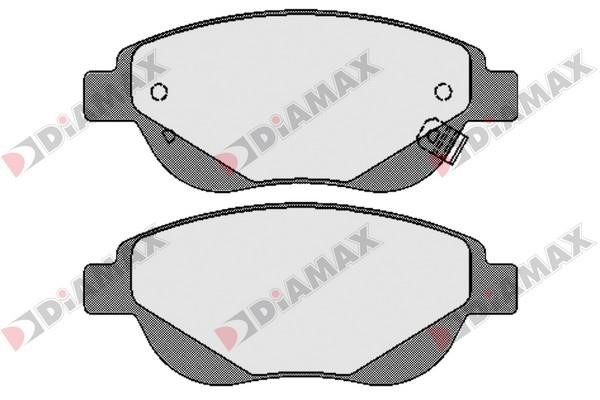 Diamax N09612 Тормозные колодки дисковые, комплект N09612: Отличная цена - Купить в Польше на 2407.PL!