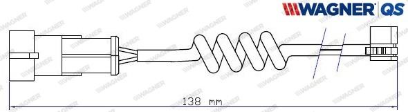 Wagner 587042W Warning contact, brake pad wear 587042W: Buy near me in Poland at 2407.PL - Good price!
