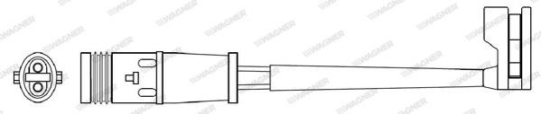 Wagner WWI311 Warning contact, brake pad wear WWI311: Buy near me in Poland at 2407.PL - Good price!