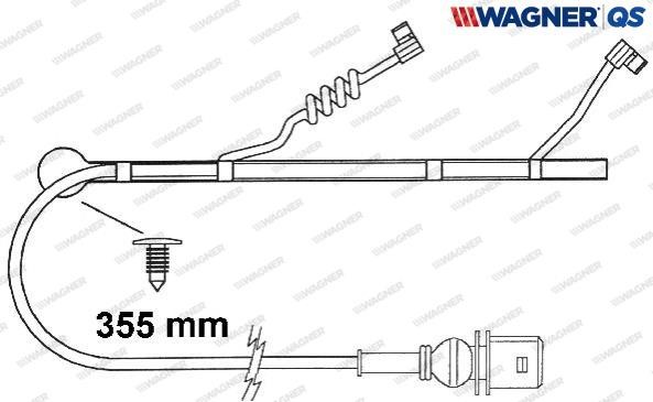 Wagner 587032W Датчик износа тормозных колодок 587032W: Отличная цена - Купить в Польше на 2407.PL!