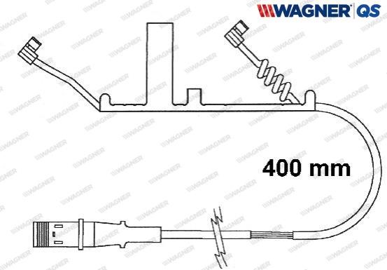 Wagner 587021W Warning contact, brake pad wear 587021W: Buy near me in Poland at 2407.PL - Good price!