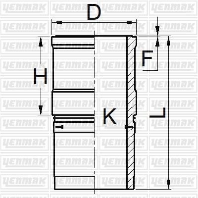 Yenmak 52-05195-000 Cylinder Sleeve Kit 5205195000: Buy near me in Poland at 2407.PL - Good price!