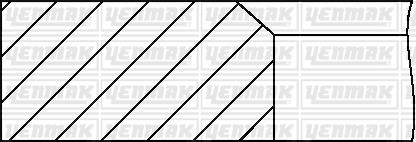 Yenmak 91-09806-000 Piston Ring Kit 9109806000: Buy near me in Poland at 2407.PL - Good price!