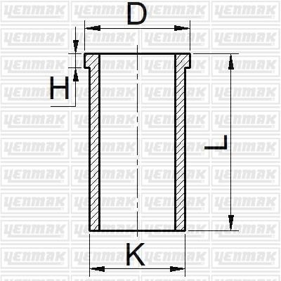 Yenmak 51-65834-200 Cylinder Sleeve 5165834200: Buy near me in Poland at 2407.PL - Good price!