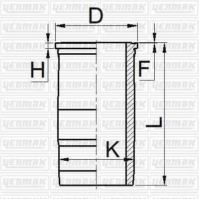 Yenmak 52-05227-000 Cylinder Sleeve Kit 5205227000: Buy near me at 2407.PL in Poland at an Affordable price!